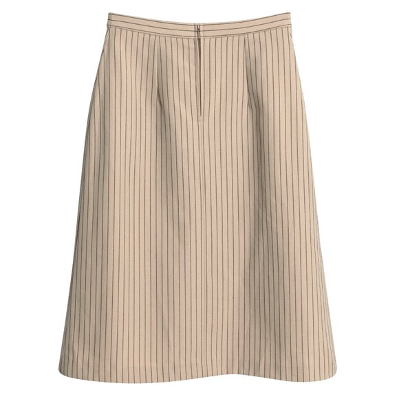Sundazed (Germany) Vintage Schurwolle Twill Inverted Pleat A-Line Midi Skirt - Picture 6 of 9